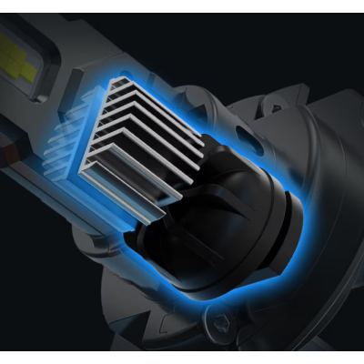 Set 2 becuri auto LED mini H7 K13 model 3570 de 150W 19000 lumeni 6000k