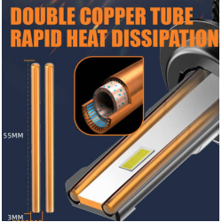 Set 2 becuri auto led N60 H11 lumina alb 6000K canbus 26000 LM 250W