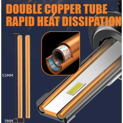Set 2 becuri auto led N60 H7 lumina alb 6000K canbus 26000 LM 250W
