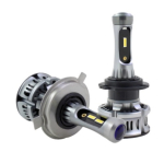 Set 2 becuri Auto LED XT7 H4, 50W, Canbus 2 FAZE + pozitie Albastra