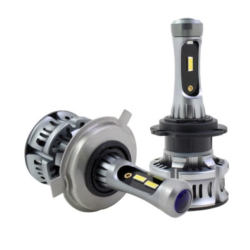 Set 2 becuri Auto LED XT7 H4, 50W, Canbus 2 FAZE + pozitie Albastra