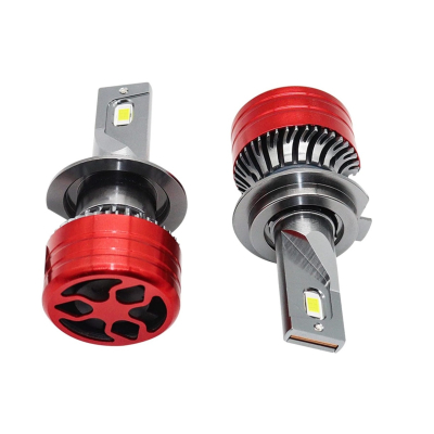 Set 2 Becuri D2s X 20 Auto LED 10000k 110W/Set Canbus 5600LM Carcasa Rosie