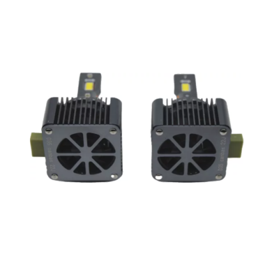 Set 2 Becuri D3s Auto LED 6500k 110W/Set Canbus Carcasa Neagra