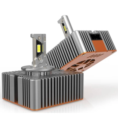 Set 2 becuri D5S led far auto xenon led 21000lm ORANGE