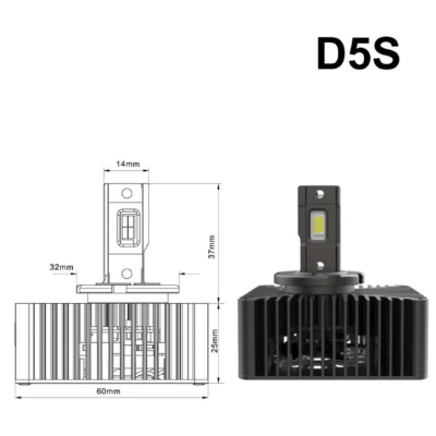 Set 2 becuri D5S led far auto xenon led 21000lm ORANGE