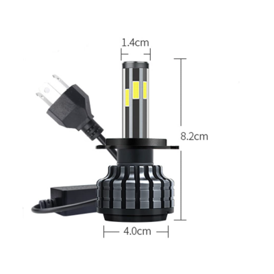 Set 2 Becuri H7 Led Auto X9 putere 60W temperatura 5500K 8000 lumeni/set
