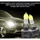 Set 2 becuri LED auto H11 de 12V 100W 6000K HOD galbene XENON