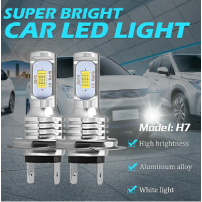 Set 2 becuri LED AUTO H7 3570 XL de ceata putere 80W 4000 lumeni temperatura 6000-6500K