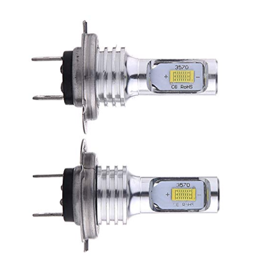 Set 2 becuri LED AUTO H7 3570 XL de ceata putere 80W 4000 lumeni temperatura 6000-6500K