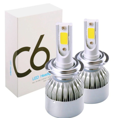 Set 2 becuri Led C6 H11/H8 putere 48W temperatura 6500K
