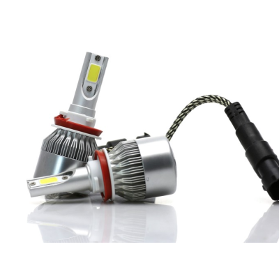 Set 2 becuri Led C6 H11/H8 putere 48W temperatura 6500K