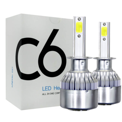 Set 2 becuri Led C6 H1 putere 36W temperatura 6500K 3800 LM