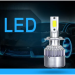 Set 2 becuri Led C6 H3 putere 36W temperatura 6500K