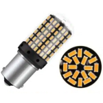 Set 2 Becuri LED Canbus 1156 Pozitie Portocaliu BA15S P21W 144 LED-uri