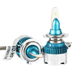 Set 2 becuri LED H1 Lumina Alba temperatura 8000k Ventilatie Automata