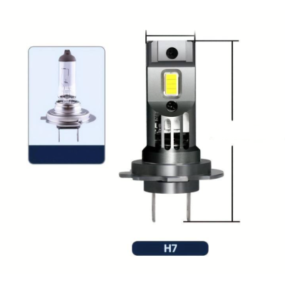 Set 2 becuri LED H7 cu ventilator 60W/set 12V