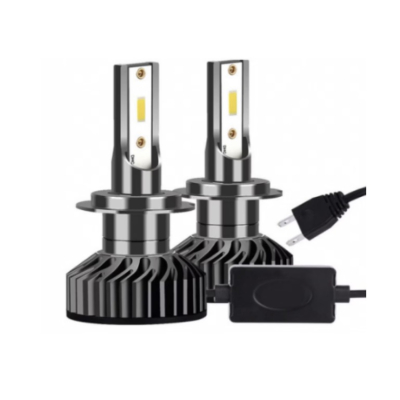 Set 2 becuri LED H7 F2 COB Canbus 100W lumina alb-rece 12.000 lumeni