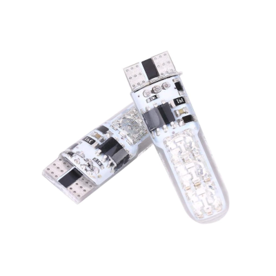 Set 2 Becuri T10 LED 12v RGB Cu Telecomanda Auto RU