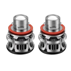 Set 2 becuri V6 auto LED H11 de 100W 6000k lumina alb rece si flux luminos