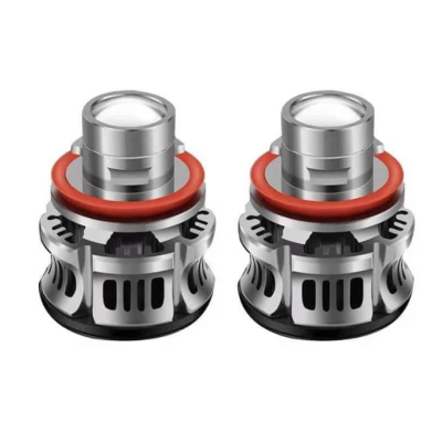 Set 2 becuri V6 auto LED H11 de 100W 6000k lumina alb rece si flux luminos