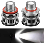 Set 2 becuri V6 auto LED H11 de 100W 6000k lumina alb rece si flux luminos