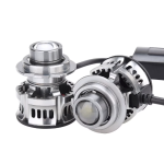 Set 2 becuri V6 auto LED H7 de 100W 6000k lumina alb rece si flux luminos