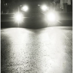 Set 2 becuri V6 auto LED H7 de 100W 6000k lumina alb rece si flux luminos