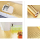 Set 2 Folii Aluminiu autoadezive pentru protectie mobila bucatarie AURIU 3D 60 x 300 cm