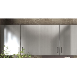 Set 2 Folii ARGINTII autocolante imitatie INOX 60 x 300 cm