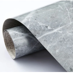 Set 2 Folii imitatie marmura GRI cu ALB autoadezive pentru bucatarie baie 60 x 300 cm