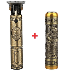 Set 2 in 1 Masina de Tuns + Shaver Ras cu precizie pentru Contur fara Fir Lame din Inox Incarcare USB