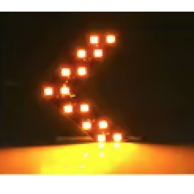 Set 2 Indicatoare semnalizare oglinda tip sageata LED Galben 12V tuning auto