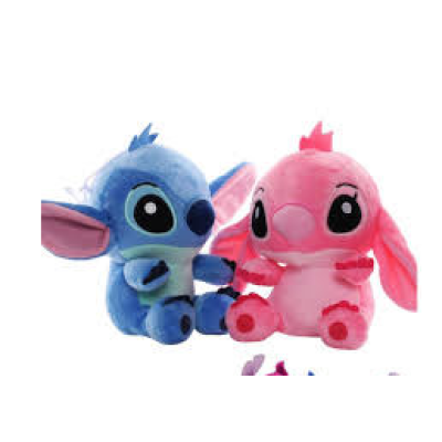 Set 2 Jucarii de Plus Stitch si Angel de 20 cm