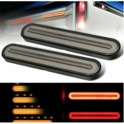 Set 2 Lampi 12 cm auto spate LED 12/24V stop frana semnal dinamic 12 cm