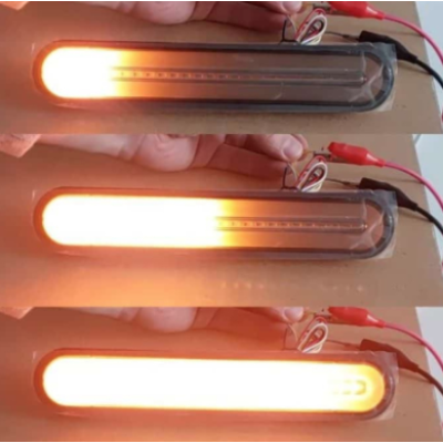 Set 2 Lampi 12 cm auto spate LED 12/24V stop frana semnal dinamic 12 cm