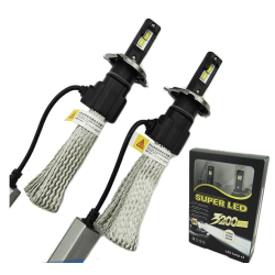 Set 2 Lampi Auto H7 Super Led 60W, 6400 Lumeni, 6500K