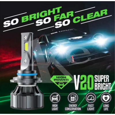 Set 2 Lampi H1 LED  V20 30000 Canbus 10000lm / set 100W