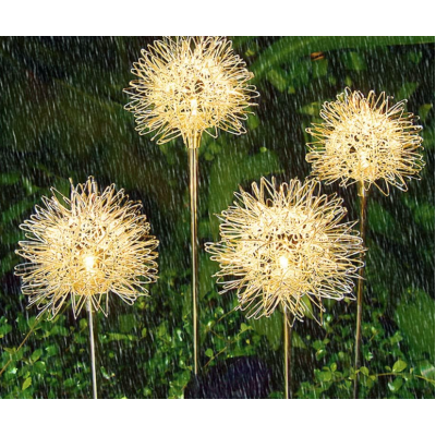 Set 2 Lampi solare sub forma de Papadie alb cald