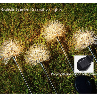 Set 2 Lampi solare sub forma de Papadie alb cald