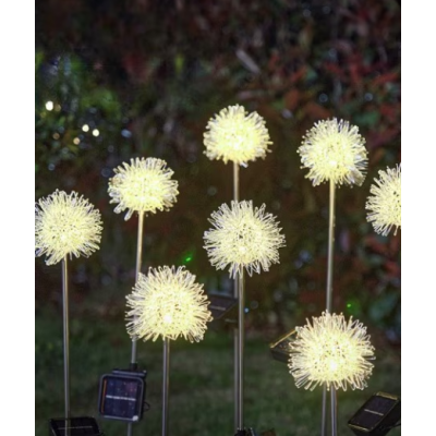 Set 2 Lampi solare sub forma de Papadie alb cald