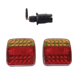 Set 2 lampi spate Led magnetice pentru remorca 12/24V Wireless fara fir