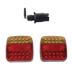 Set 2 lampi spate Led magnetice pentru remorca 12/24V Wireless fara fir