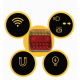 Set 2 lampi spate Led magnetice pentru remorca 12/24V Wireless fara fir