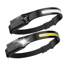 Set 2 Lanterna de cap cu senzor de miscare LED COB model YT-200