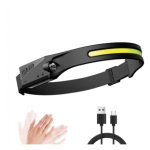 Set 2 Lanterna de cap cu senzor de miscare LED COB model YT-200