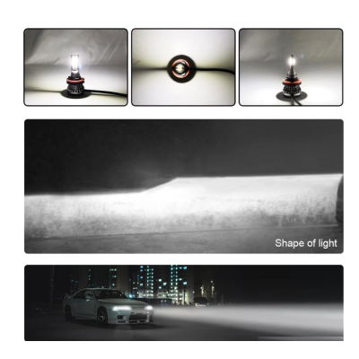 Set 2 LED-uri H1 Mini pentru far masina  6000k 12V 60W 8000LM