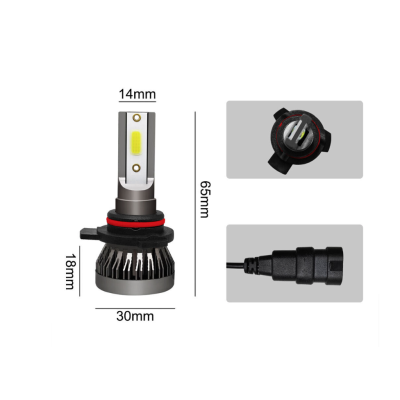 Set 2 LED-uri H1 Mini pentru far masina  6000k 12V 60W 8000LM