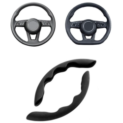 Set 2 manere antigrip ergonomice pentru volan negre