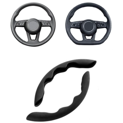 Set 2 manere antigrip ergonomice pentru volan negre