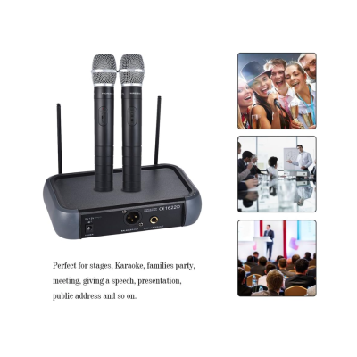 Set 2 Microfoane WG-X58 / X51  Wireless WVNGR  Black cu receiver